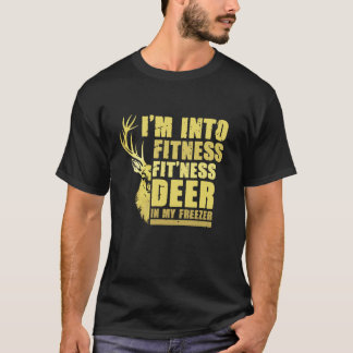 T-shirt Chasse Je suis Dans Fitness Fit Ness Deer Dans Mon