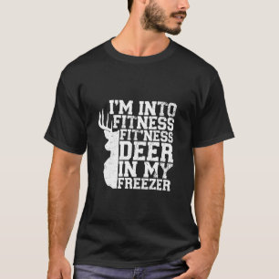 T-shirt Chasse Je suis dans Fitness Fit ness Deer In My Fr