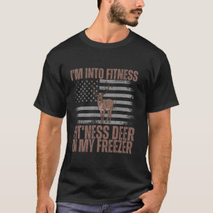 T-shirt Chasse Je suis dans Fitness Fit ness Deer In My Fr