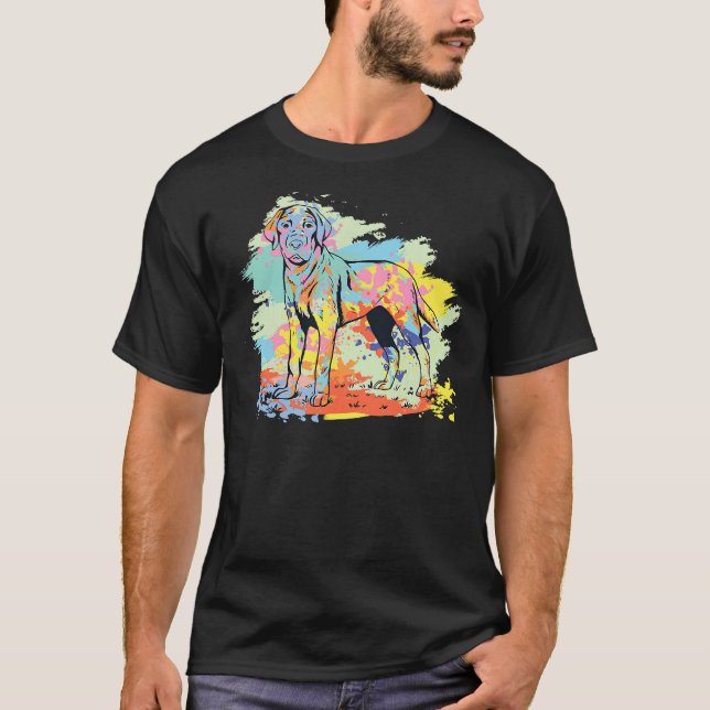 T-shirt Chasse Labrador Retriever Chien Handler (Devant)