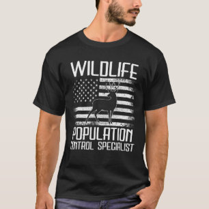 T-shirt Chasse Les animaux sauvages Contrôle de la populat