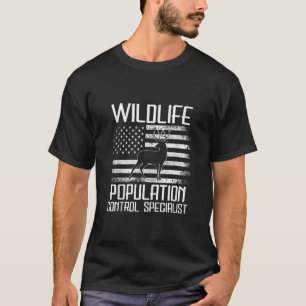 T-shirt Chasse Les animaux sauvages Contrôle de la populat
