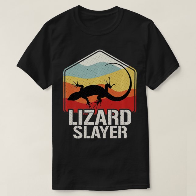 T-shirt Chasse Lizard Slayer Lizard (Design devant)