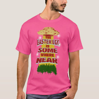 T-shirt Chasse Oeufs de Pâques Oeufs de Pâques Aliens Chas