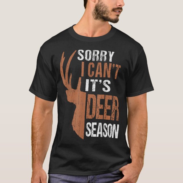 T-shirt Chasse Papa Désolé Je Peux (Devant)