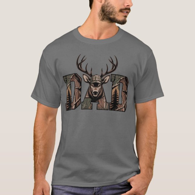 T-shirt Chasse papa garçon Fête des pères de  (Devant)