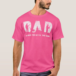 T-shirt Chasse Papa L'Homme Le Mythe La Légende Père D