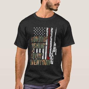 T-shirt Chasse Pêche Aimant Quotidien Chasse Aux Cerfs Amé