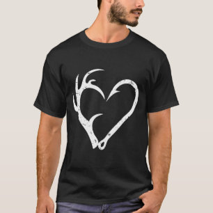 T-shirt Chasse-pêche Chasseur de costumes cardiaques Antl
