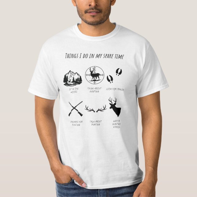 T-shirt chasse pour hommes (Devant)