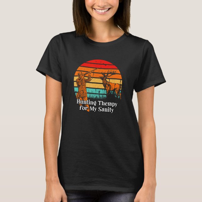 T-shirt Chasse pour ma santé Introvert Hunter Antisocial (Devant)