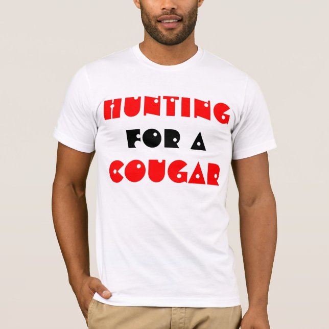 T-shirt Chasse pour un cougar (Devant)