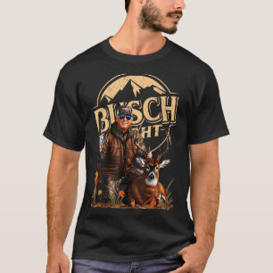 T-shirt Chasse rétro Trump Cerf Drôle de Boisson Bière Cha