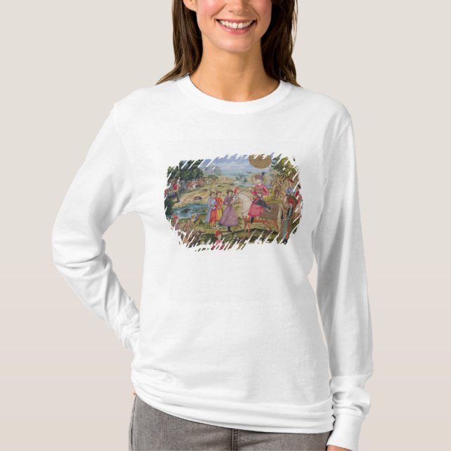 T-shirt Chasse royale, d'Isphahan, l'Iran (Devant)