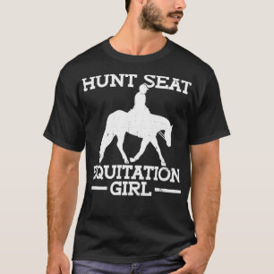 T-shirt Chasse Siège Anglais Équitation Rider Équitation É