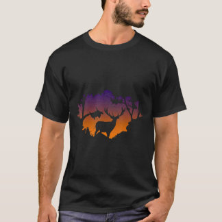 T-shirt Chasse vintage au wapiti Chasse amusante au wapiti
