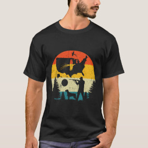 T-shirt Chasse vintage de faisan avec P à poil court allem