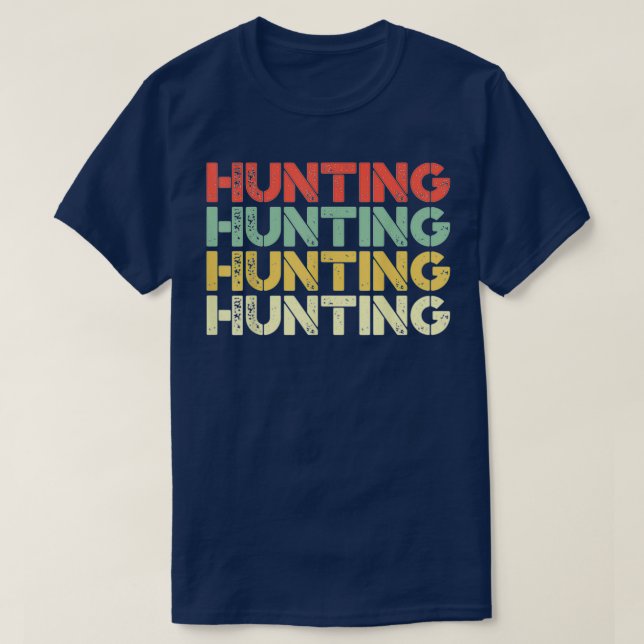 T-shirt Chasse Vintage rétro (Design devant)