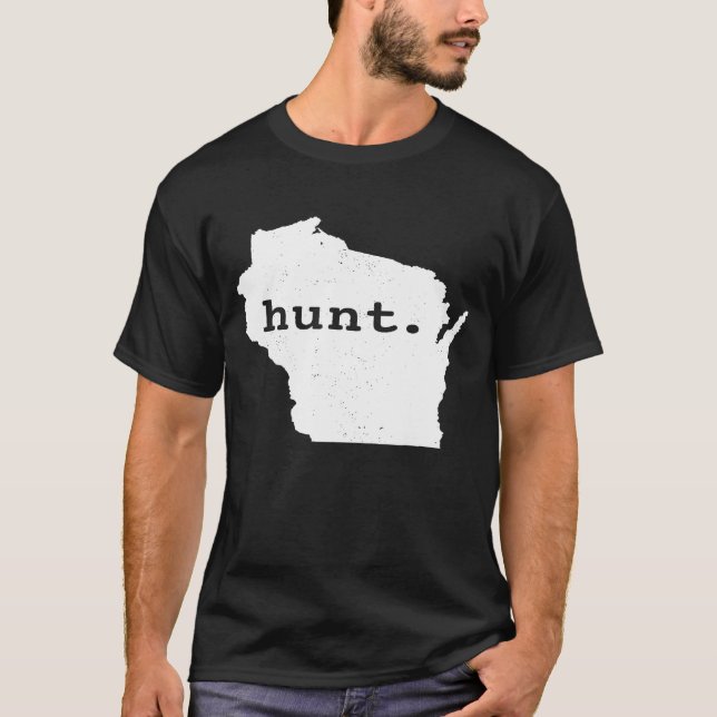 T-shirt Chasse Wisconsin Bowhunting State Deer Chasse Pour (Devant)