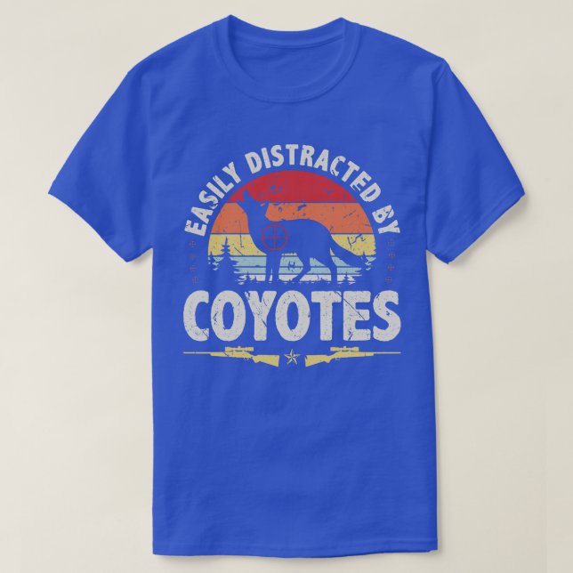 T-shirt Chasse Yote Chasseur de coyote vintage (Design devant)
