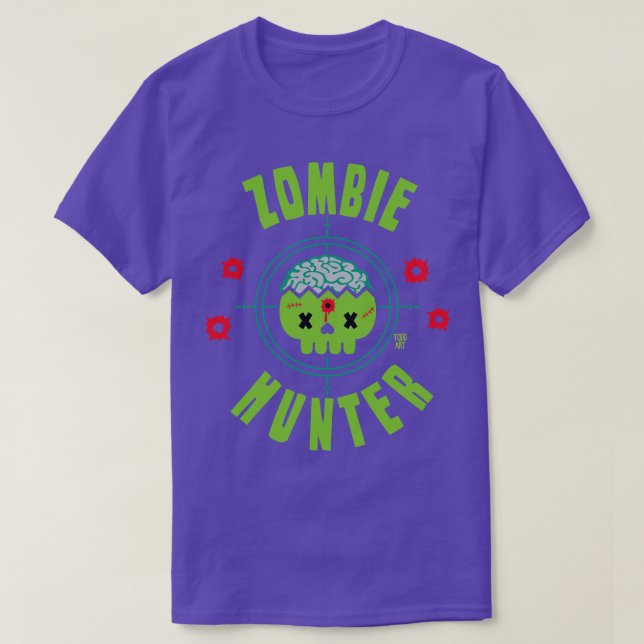 T-SHIRT CHASSE ZOMBIE 1 (Design devant)