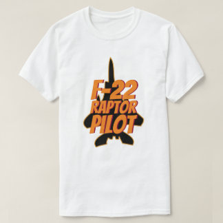 T-shirt Chasseur à réaction militaire pilote de F-22