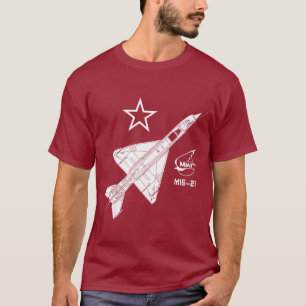 T-shirt Chasseur à réaction russe de Mig-21 Fishbed