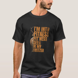 T-shirt Chasseur amusant Papa Je suis dans Fitness Deer Fr