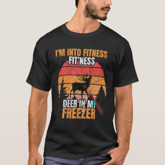 T-shirt Chasseur amusant Papa Je suis dans Fitness Deer Fr