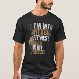 T-shirt Chasseur amusant Papa Je suis dans Fitness Deer Fr