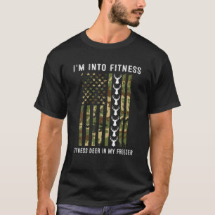 T-shirt Chasseur amusant Papa Je suis dans Fitness Deer Fr
