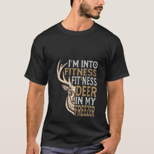 T-shirt Chasseur amusant Papa Je suis dans Fitness Deer Fr
