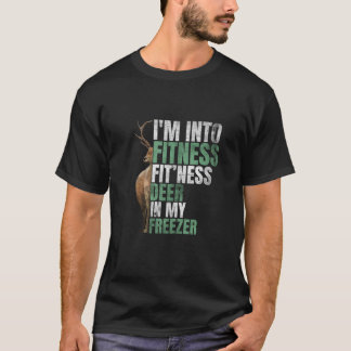T-shirt Chasseur amusant Papa Je suis dans Fitness Deer Fr