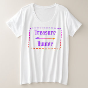 T-shirt Chasseur au trésor féminin plus taille