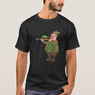 T-shirt Chasseur Chasse au vin de bière pour un chasseur