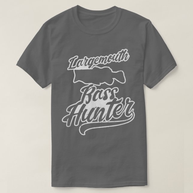 T-shirt Chasseur de basse Conception Basse à grande bouche (Design devant)
