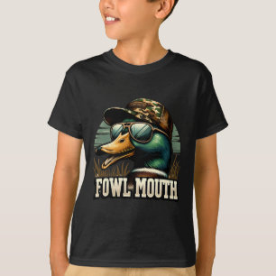T-shirt Chasseur de canard drôle Chemise Fowl Bouche Chass