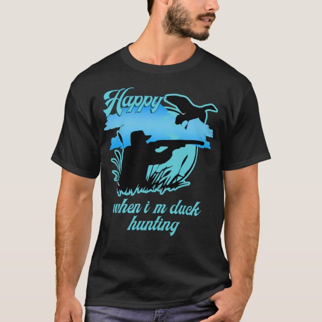 T-shirt chasseur de canard propriétaire labrador  (Devant)