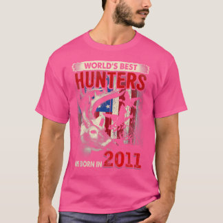 T-shirt Chasseur de cerfs de 11 ans né en 2011 11e anniver