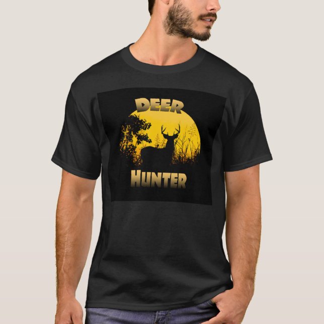 T-shirt Chasseur de cerfs foncés (Devant)