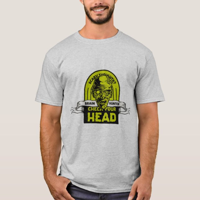 T-shirt chasseur de cerveau (Devant)