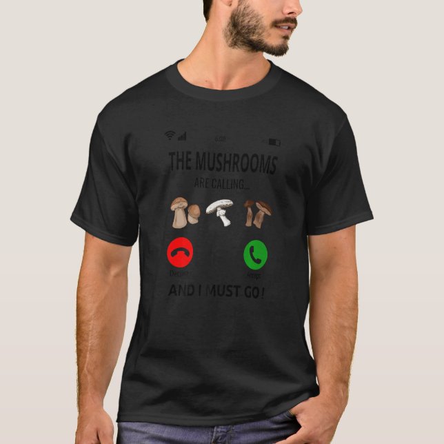 T-shirt Chasseur De Champignons Champignons Appelant Chass (Devant)