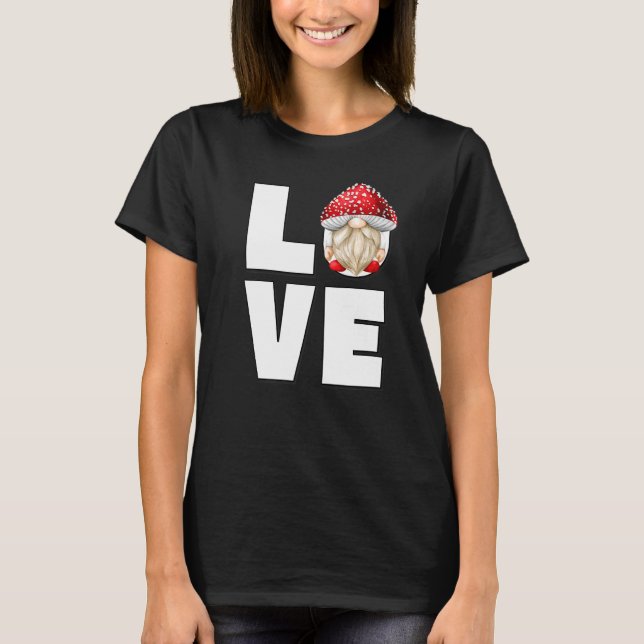 T-shirt Chasseur De Champignons Cute Avec Toadstool Casque (Devant)