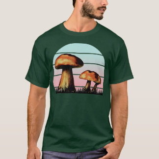 T-shirt Chasseur de champignons Style rétro Vintage Mycolo