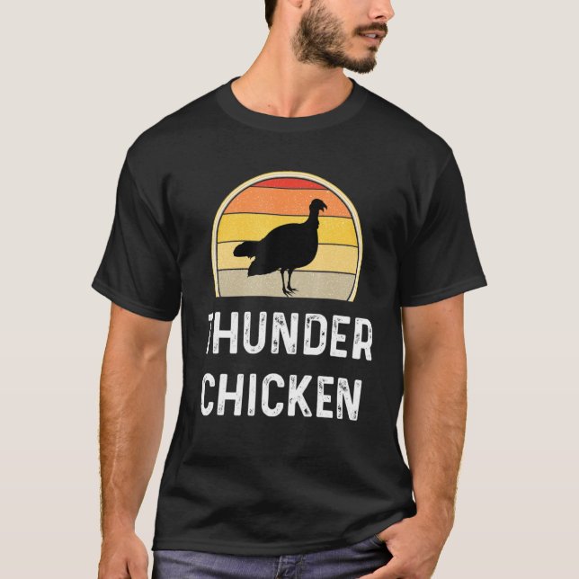 T-shirt Chasseur de chasse de poulets tonnerre Turquie (Devant)
