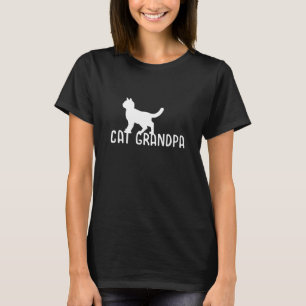 T-shirt Chasseur de Chat Meilleur Grand-Père Gramps Patte 
