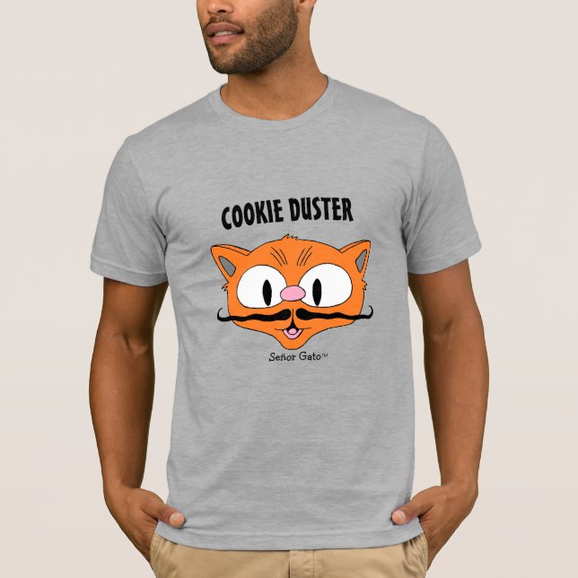 T-shirt CHASSEUR DE COOKIES Drôle Chat de Dessin Animé Mou (Devant)