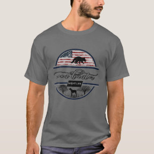 T-shirt Chasseur de coons - Vie nocturne - Chasse américa