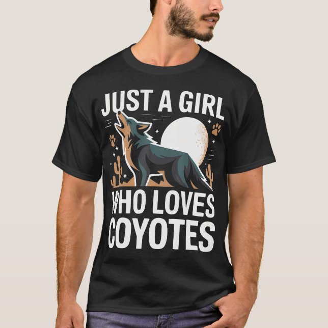 T-shirt Chasseur de coyotes chasse animale faune (Devant)