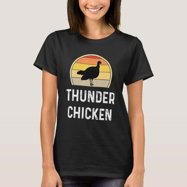 T-shirt Chasseur de dinde de poulet de tonnerre (Devant)